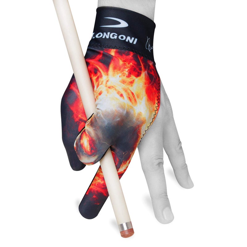 LONGONI Billiard POOL CUE GLOVE Fancy Skull 2 for Left hand - Image 1
